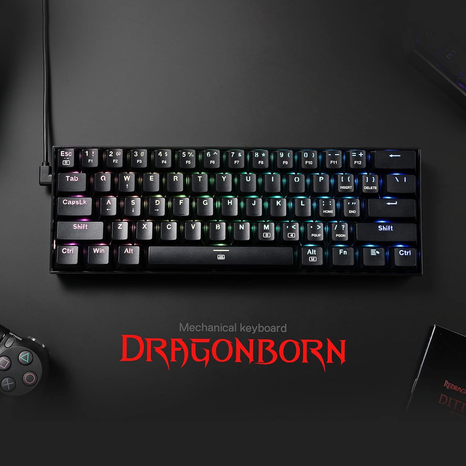 Redragon K630 Dragonborn 60% W – Gaming Keyboard Mobile recenzja i cena