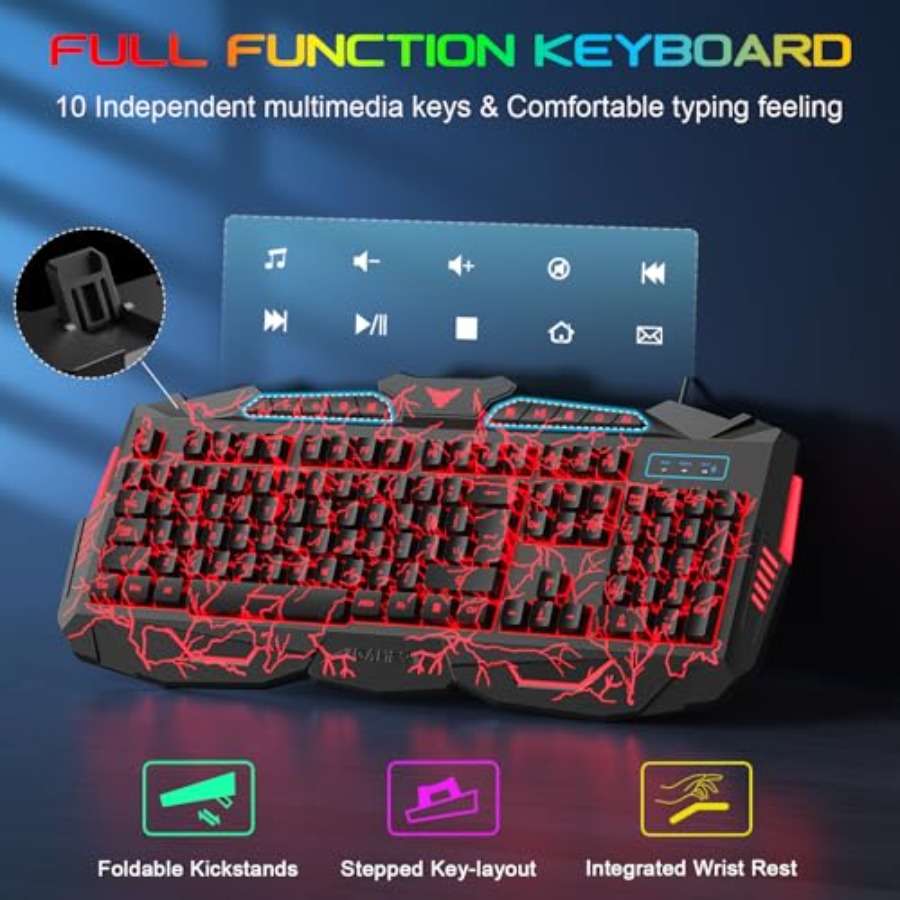 Gaming Keyboard Mouse Headset  – Gaming Keyboard Mouse And Headset Combo recenzja i cena