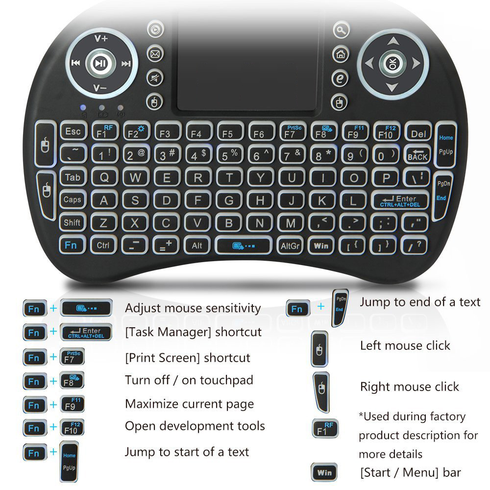 Backlit Mini Wireless Keyboard – Gaming Keyboard Mobile recenzja i cena