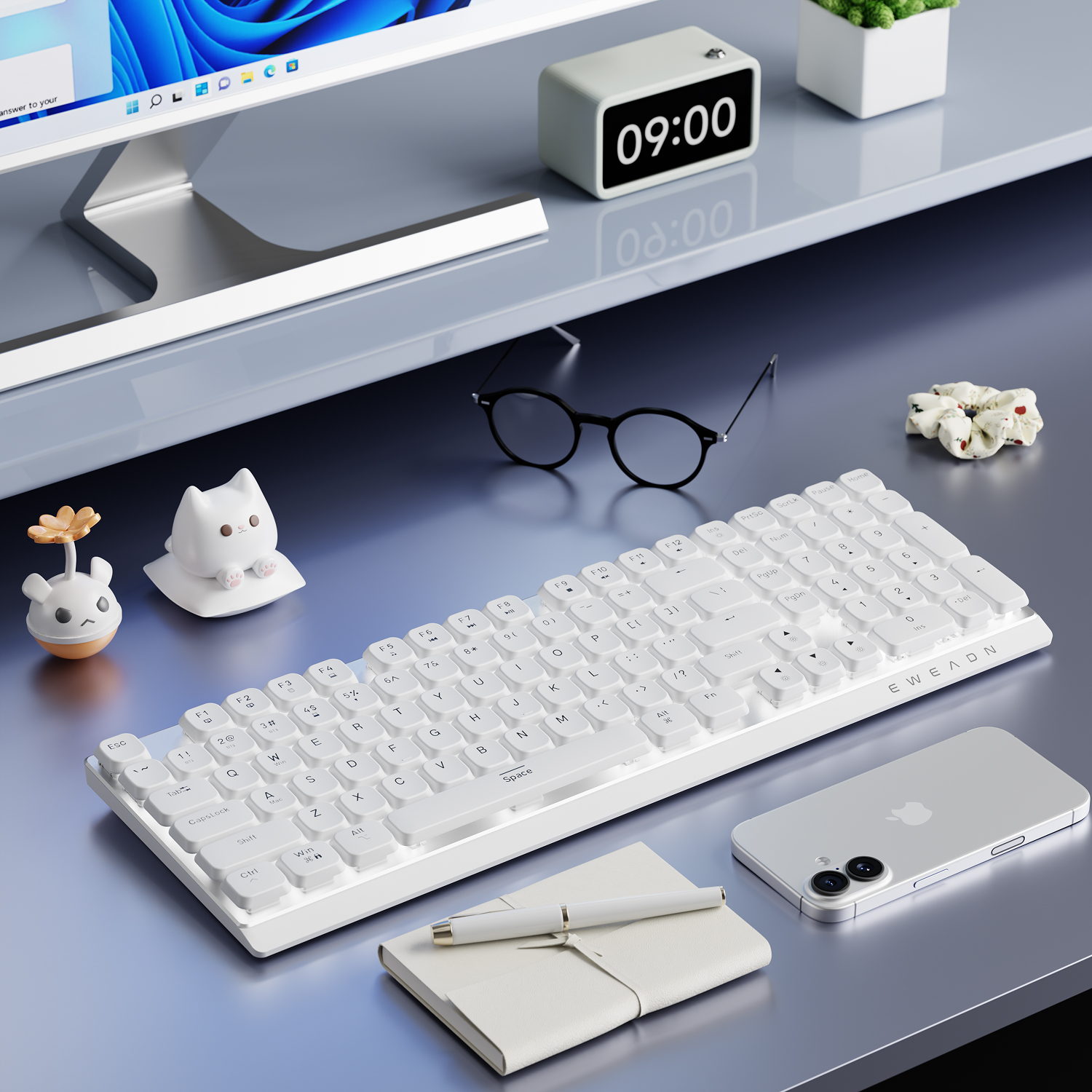EWEADN Wireless Low-Profile Me – Gaming Keyboard Mechanical recenzja i cena