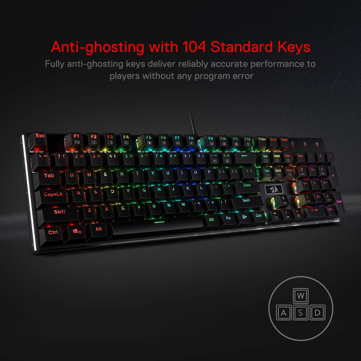 Redragon K556 RGB LED Backlit  – Gaming Keyboard No Noise recenzja i cena