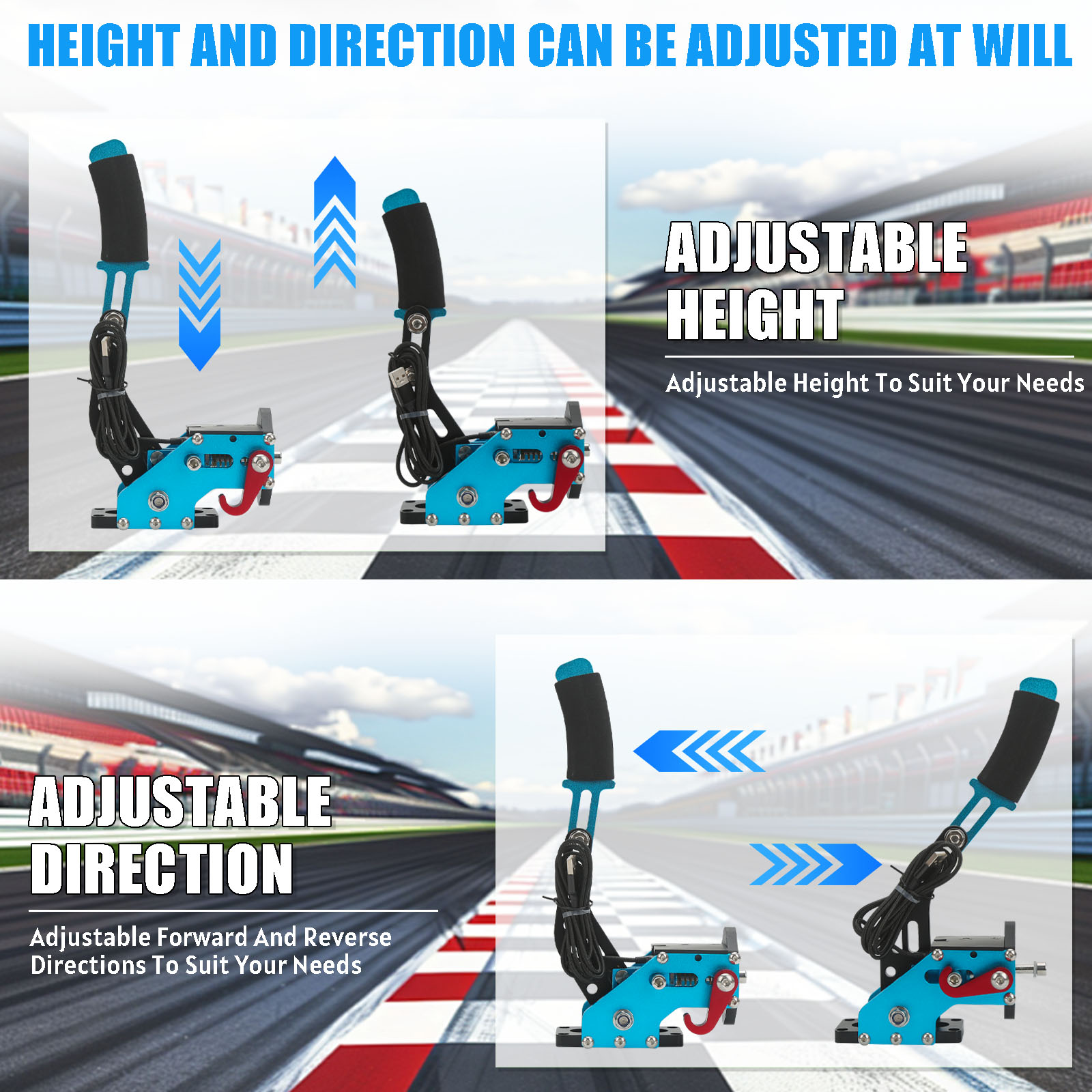 USB Handbrake Kit  with Clamp  – Gaming Keyboard Hall Effect recenzja i cena
