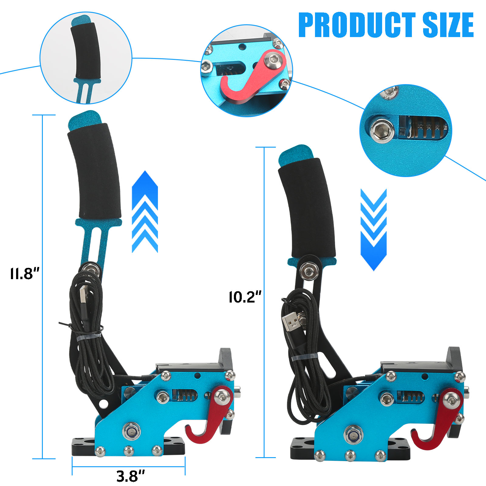 USB Handbrake Kit  with Clamp  – Gaming Keyboard Hall Effect recenzja i cena