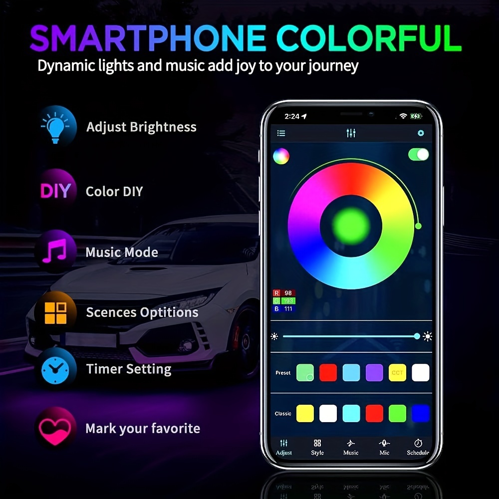 RGB Flexible Car Underglow Lig – Rgb Underglow Strip recenzja i cena