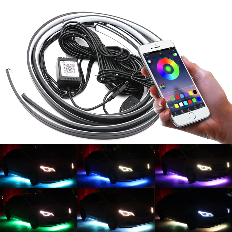 Niscarda 4PCS 12V IP65 App Con – Rgb Underglow Strip recenzja i cena