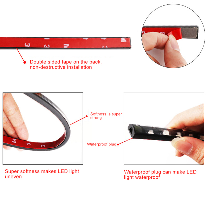 Niscarda 4PCS 12V IP65 App Con – Rgb Underglow Strip recenzja i cena